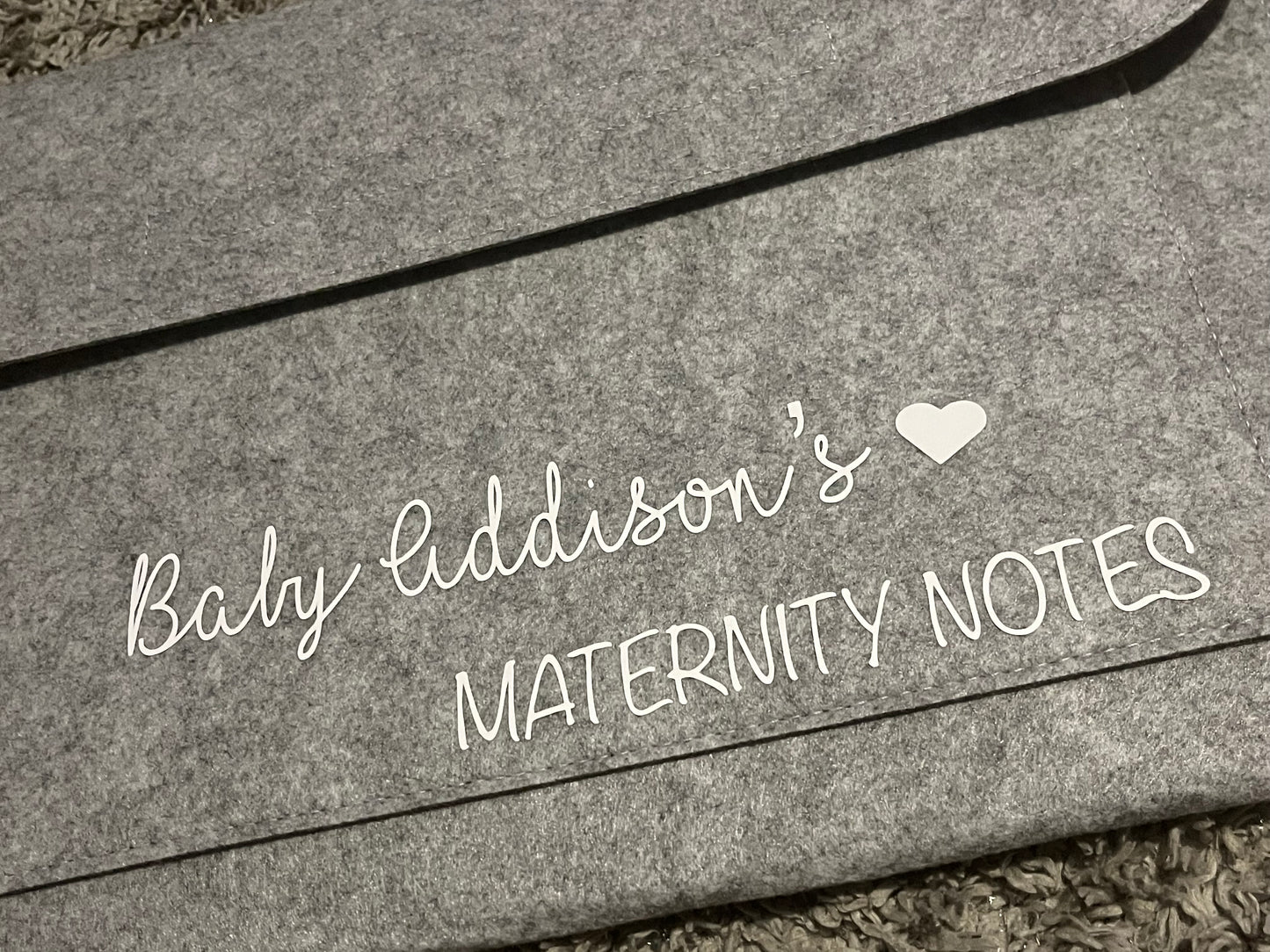 Maternity note sleeve