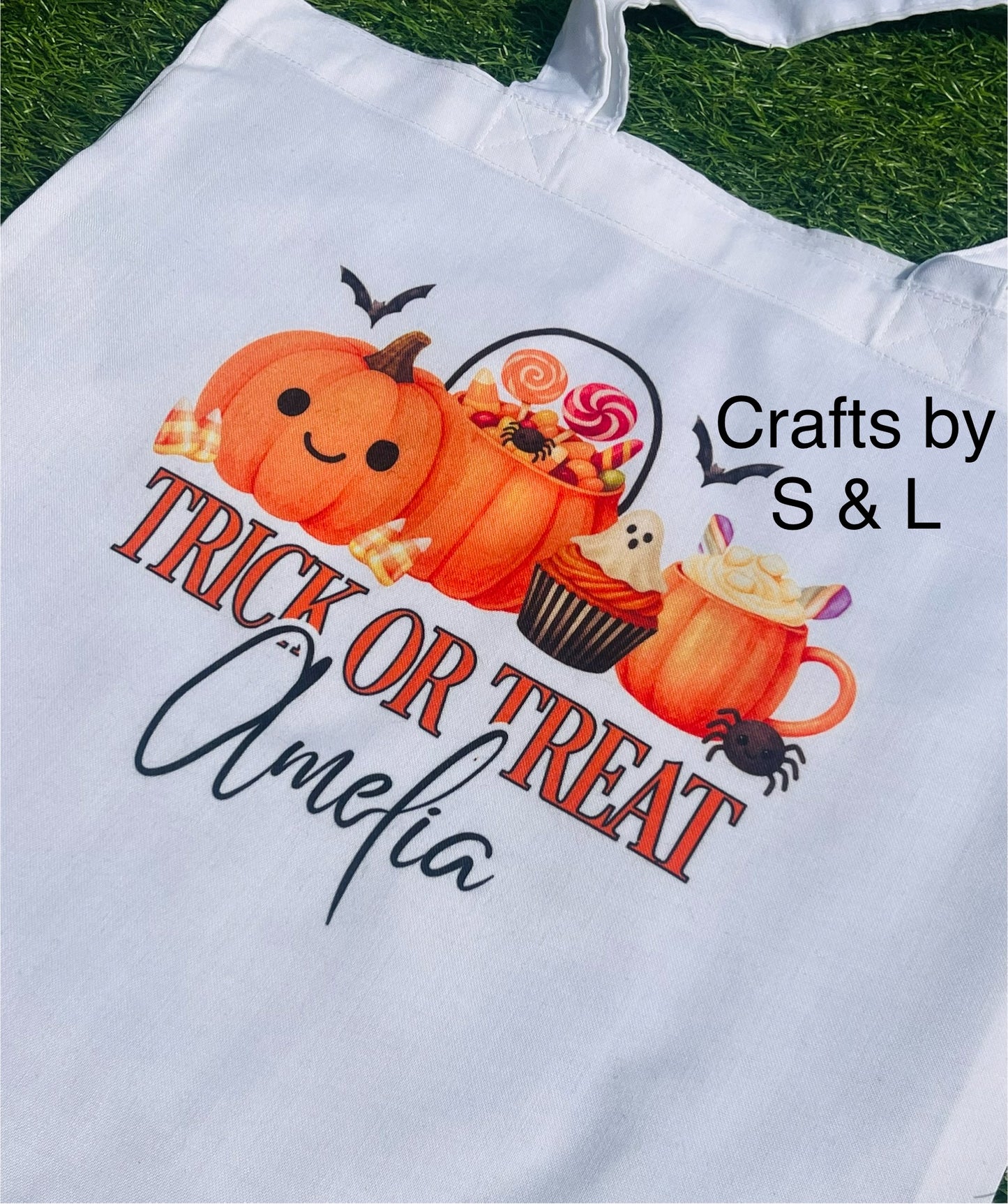 Personalised trick or treat bag π