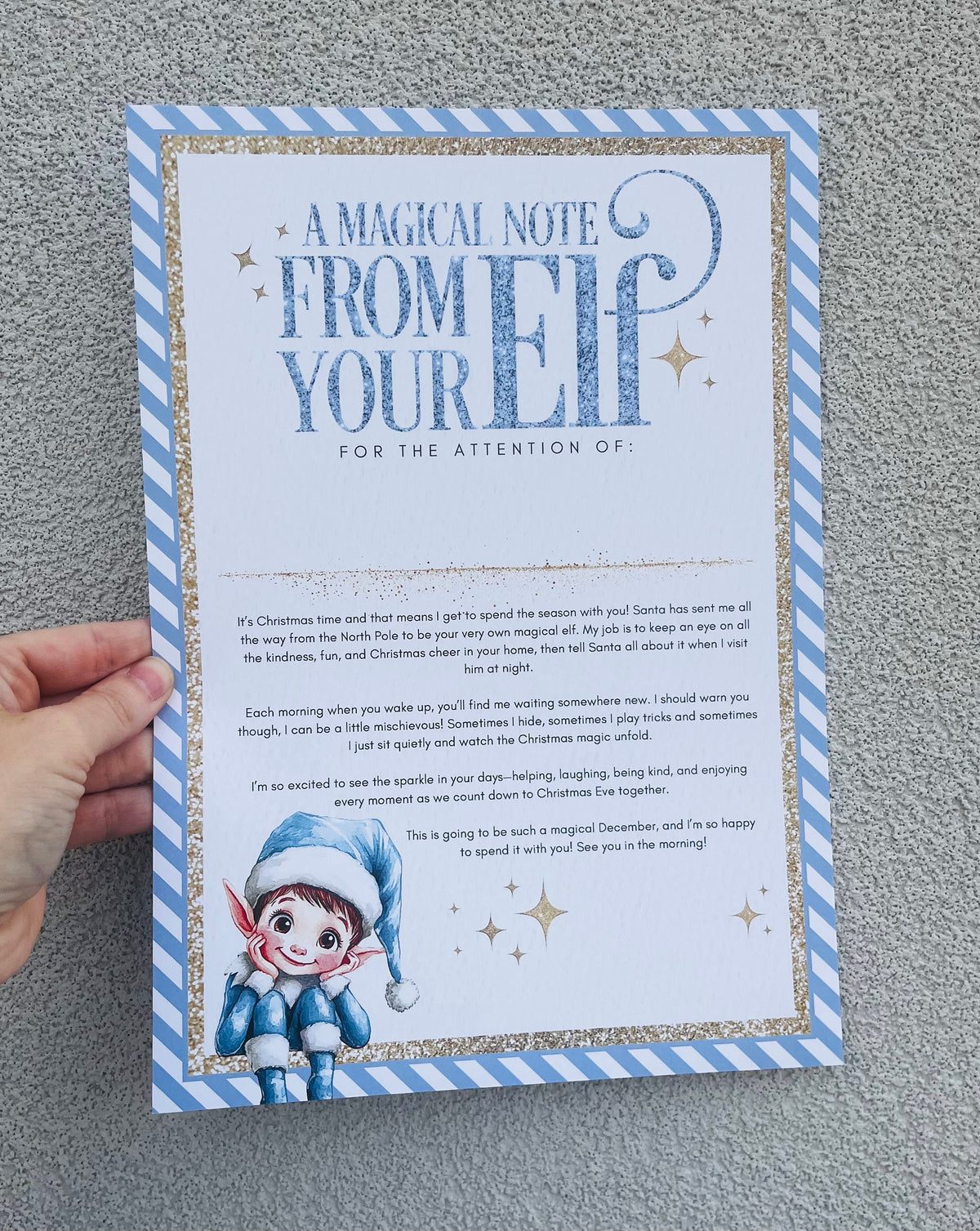 Personalised Christmas Elf Letter