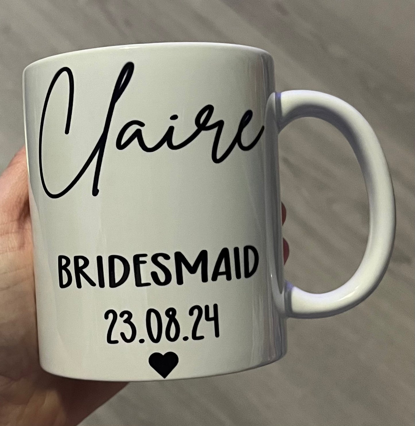 Personalised wedding mug