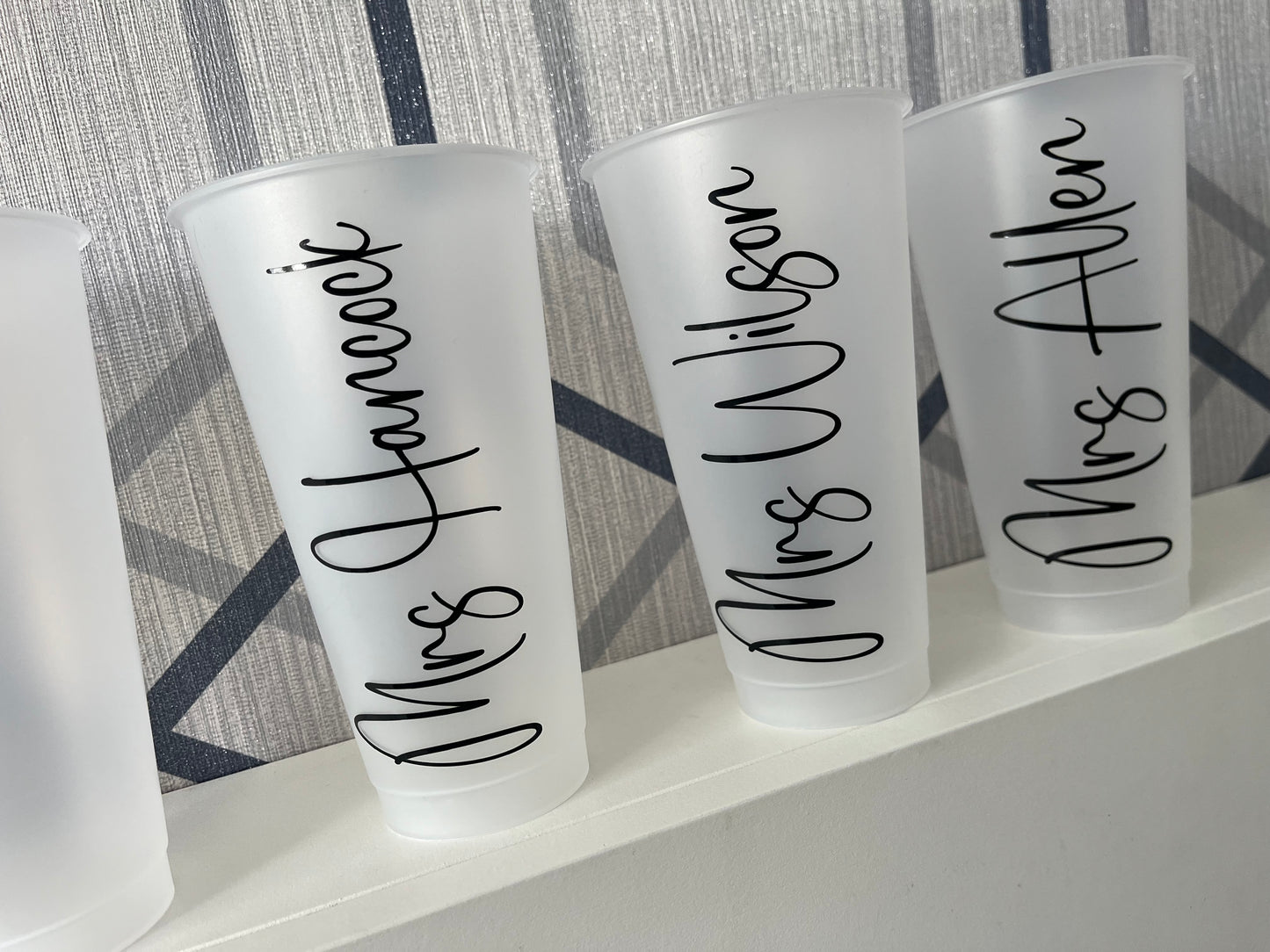 Frosted cold cups