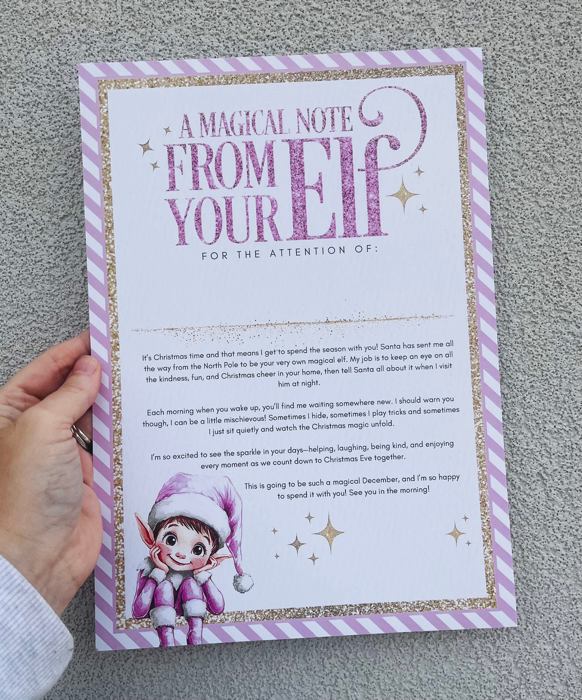Personalised Christmas Elf Letter