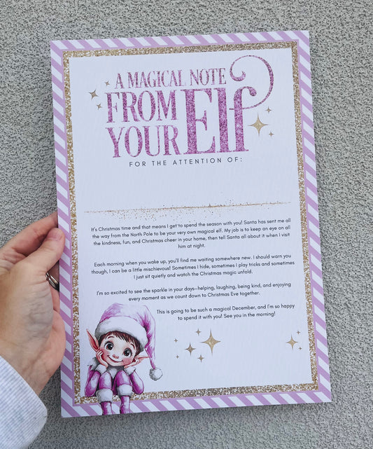 Personalised Christmas Elf Letter