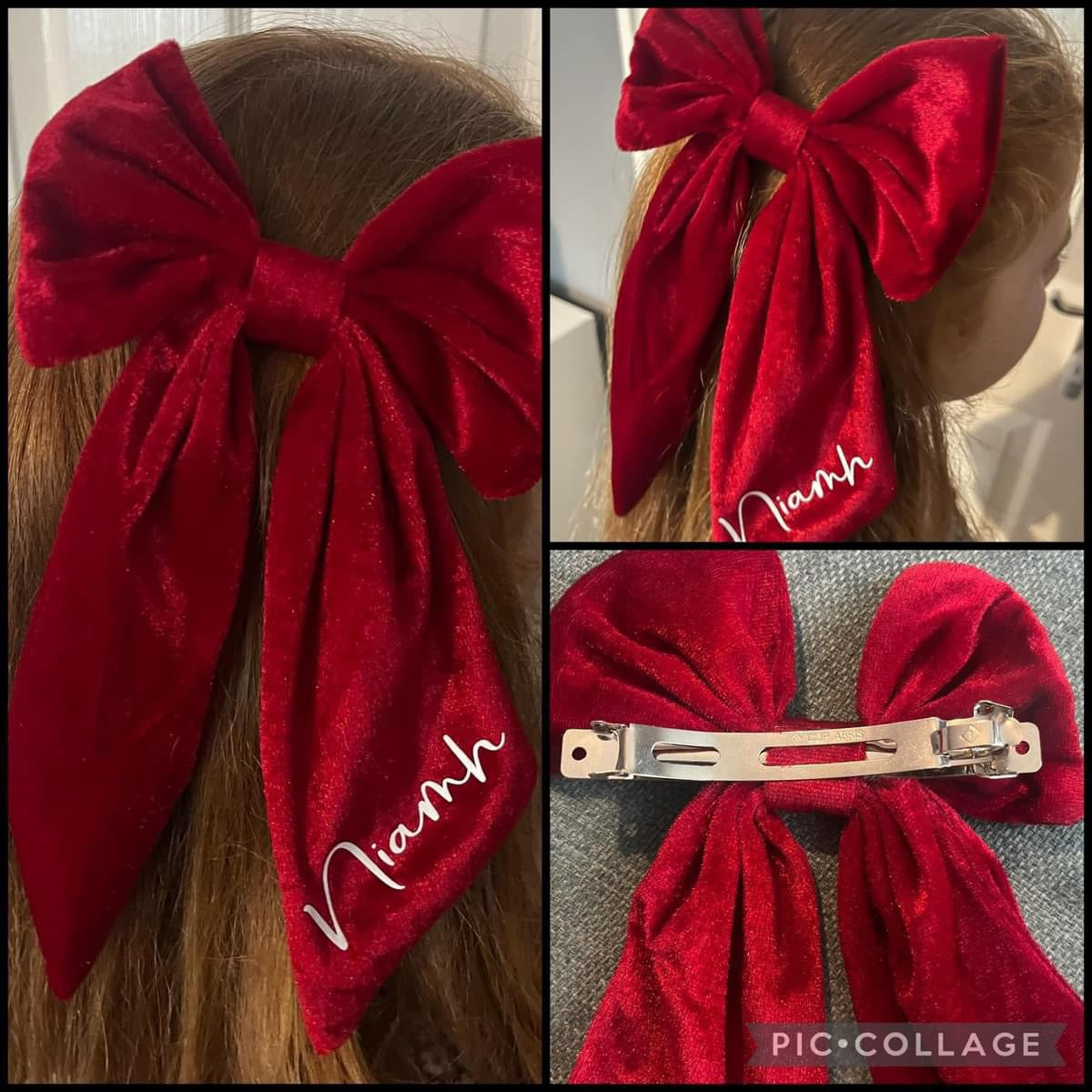 Personalised hair bow