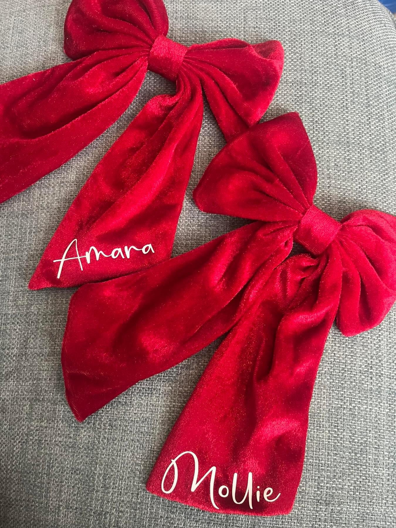 Personalised hair bow
