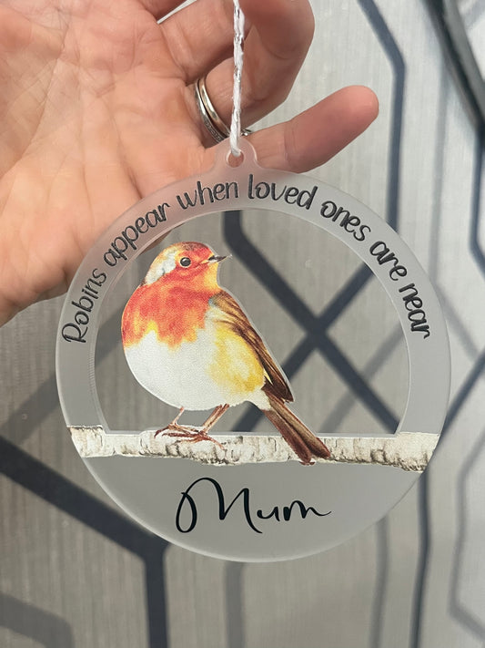 Robins appear when loved ones are near