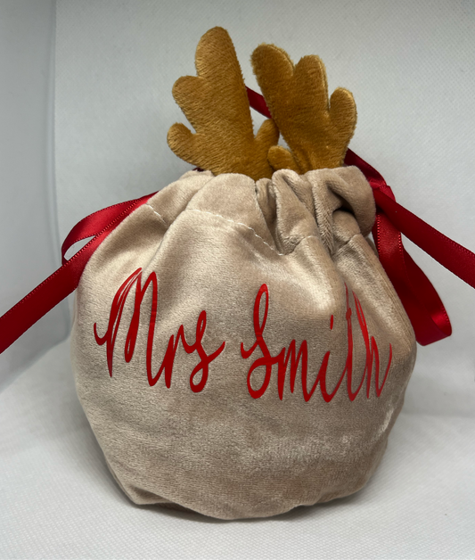 Teacher Reindeer Bags
