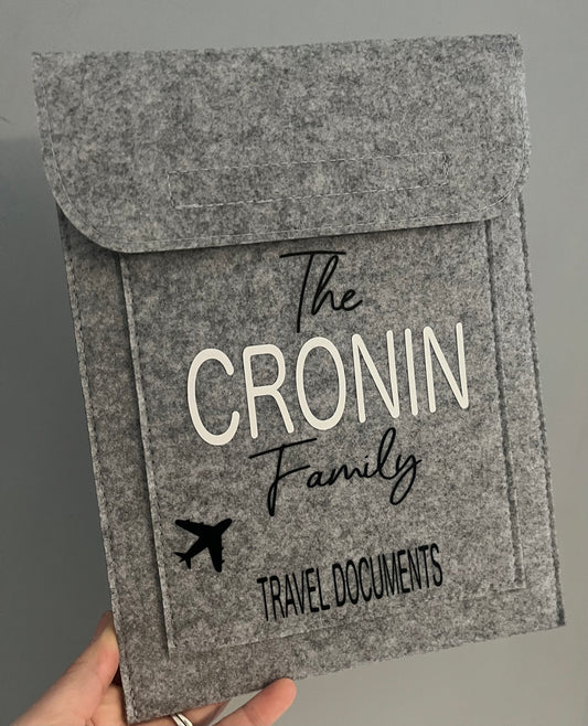 Travel document folder