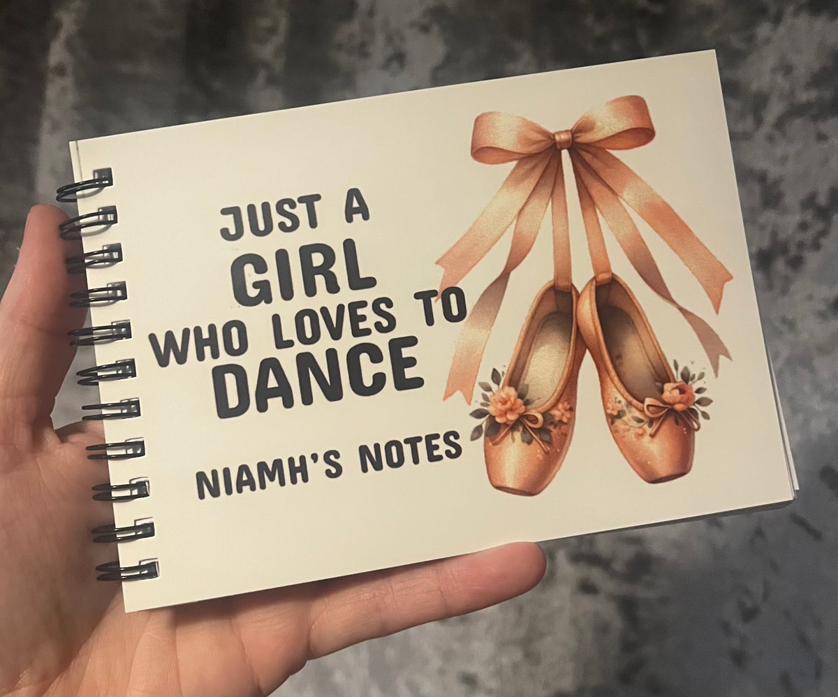 Personalised Dance Notebook