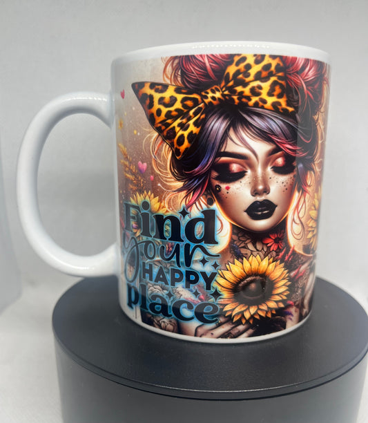 Find your happy place mug