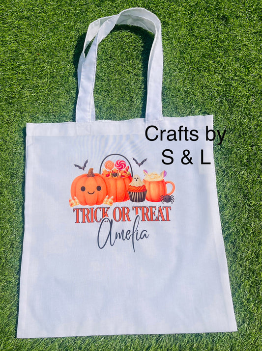 Personalised trick or treat bag 🎃