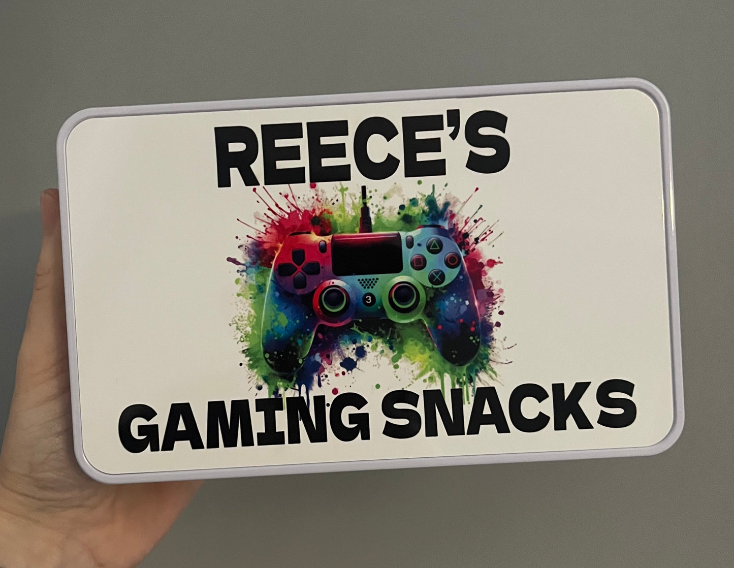 Gaming snack tin