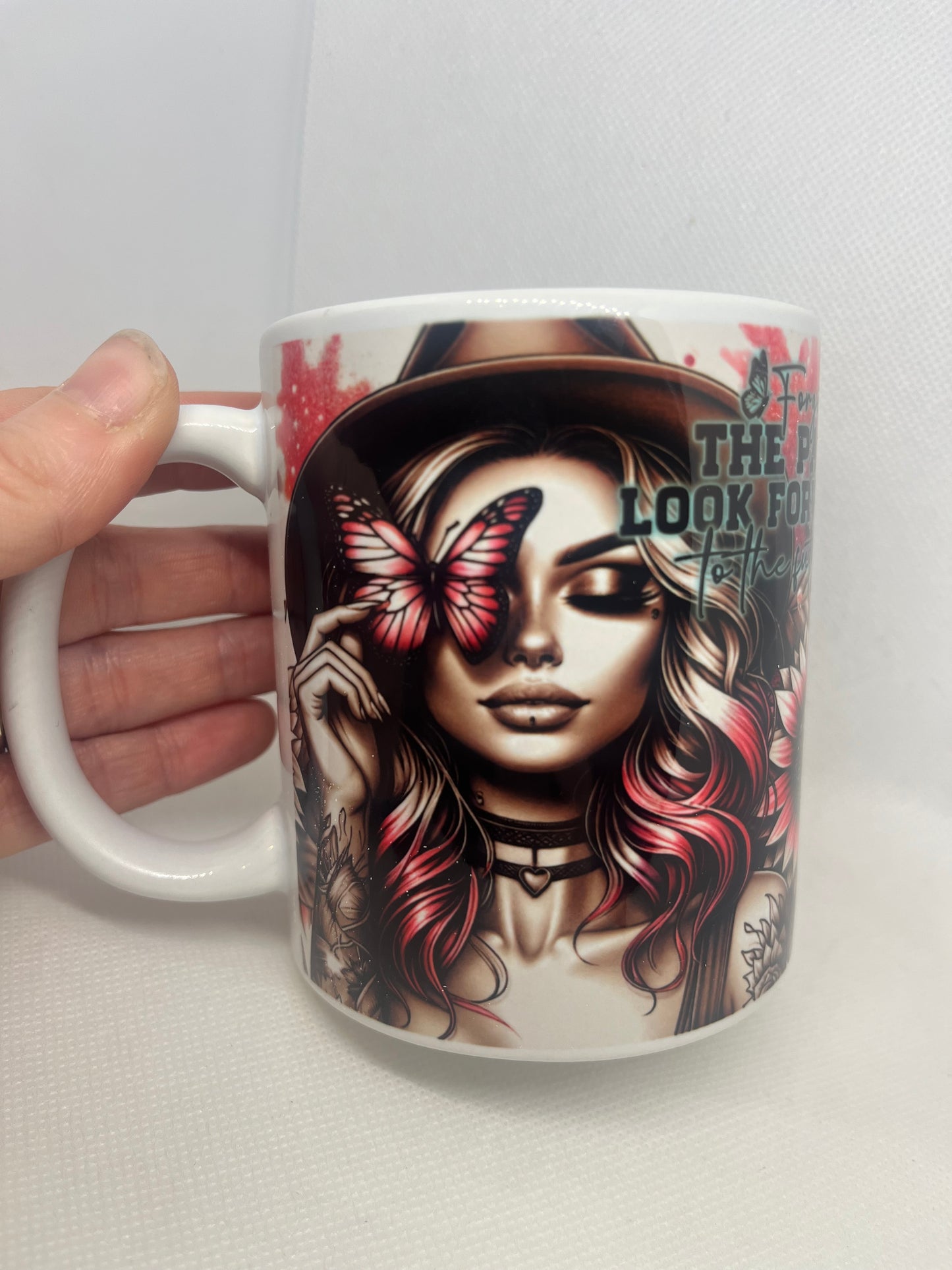Forget the past look forward to the future mug ❤️