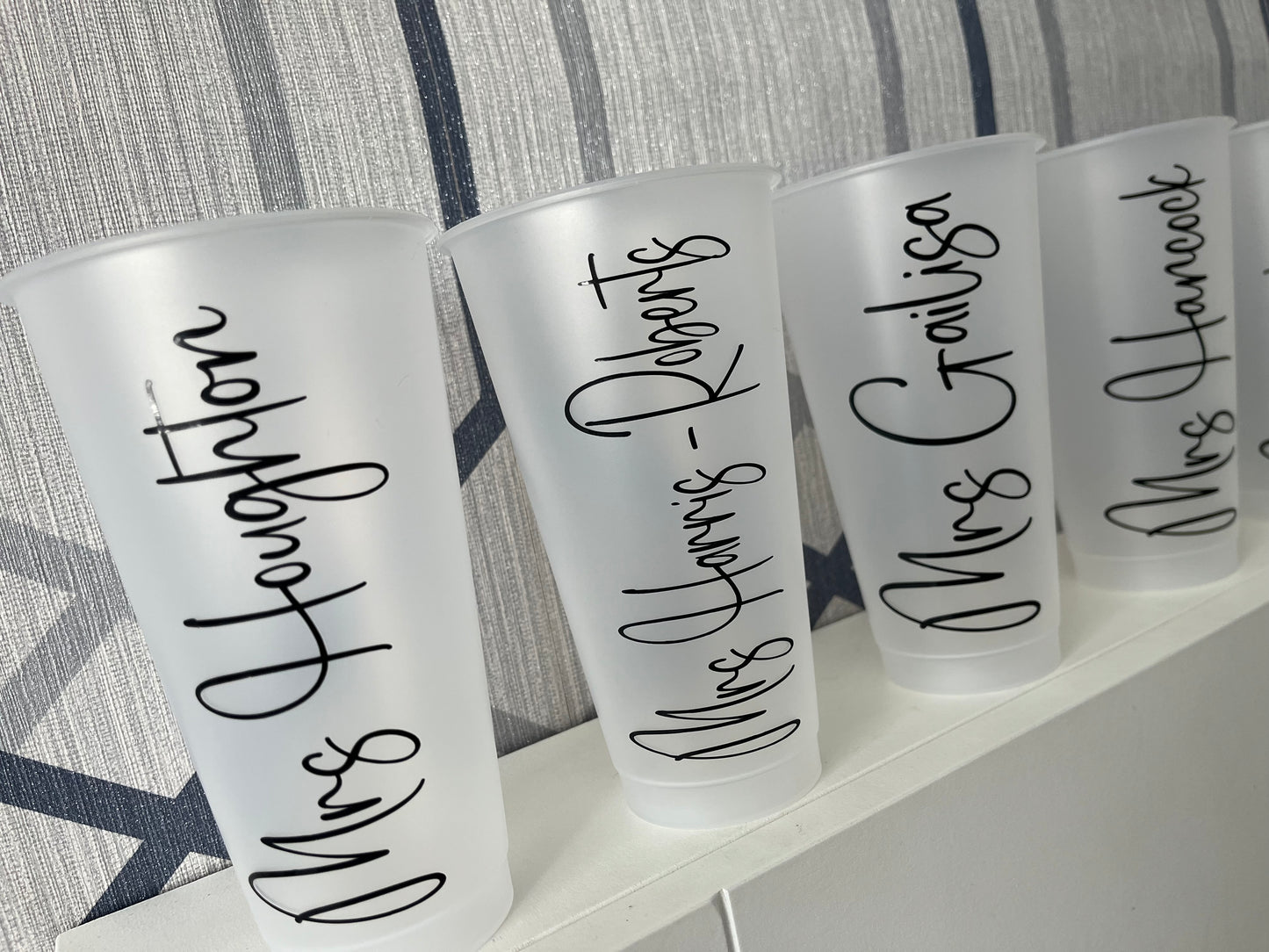 Frosted cold cups