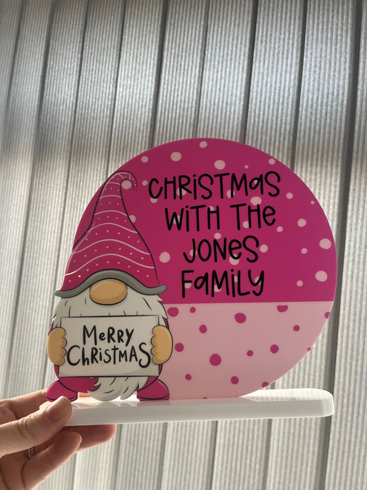 Merry Christmas gonk sign