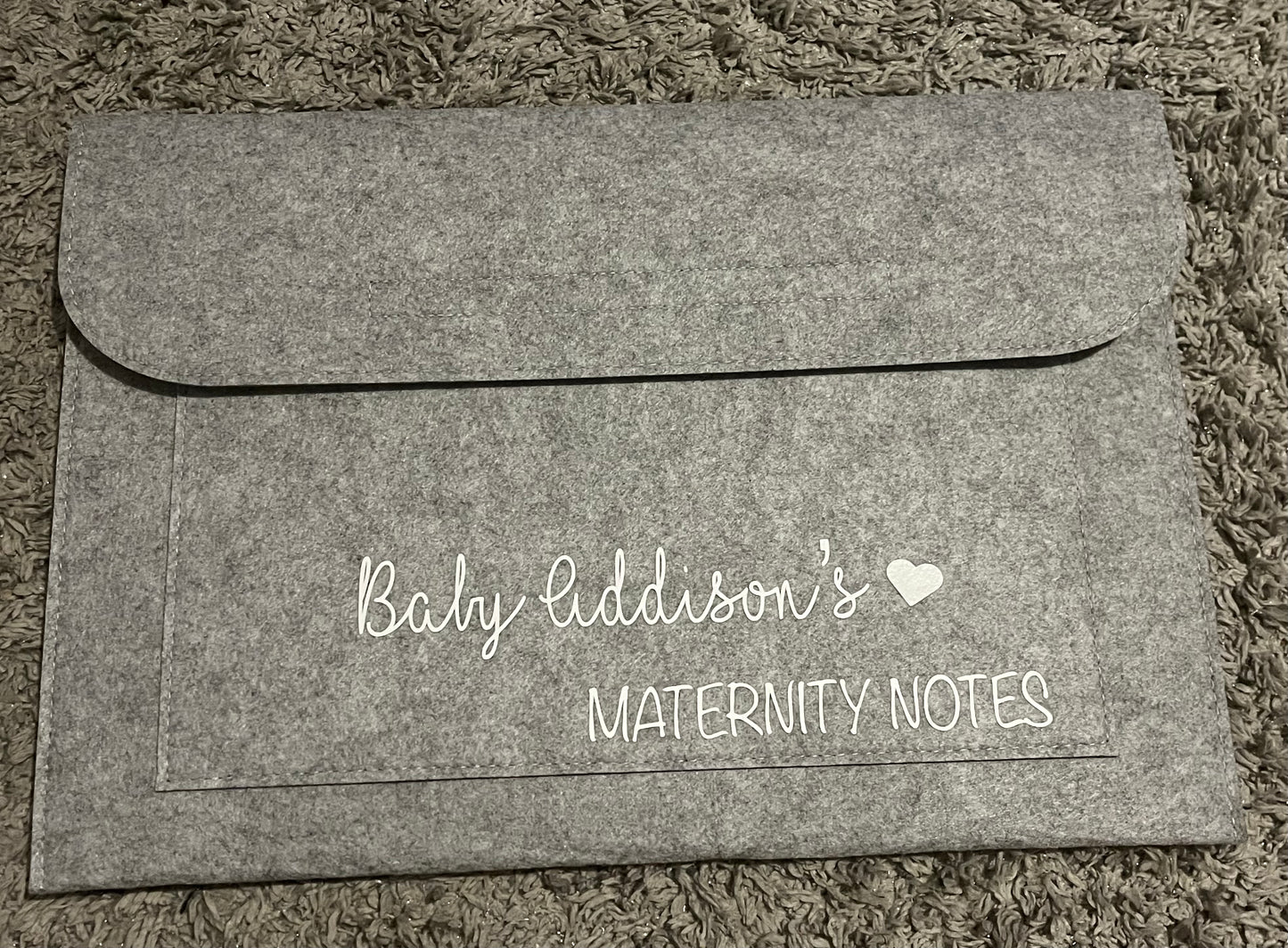 Maternity note sleeve