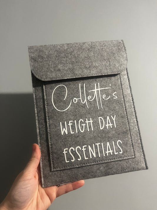 Weigh day essentials folder