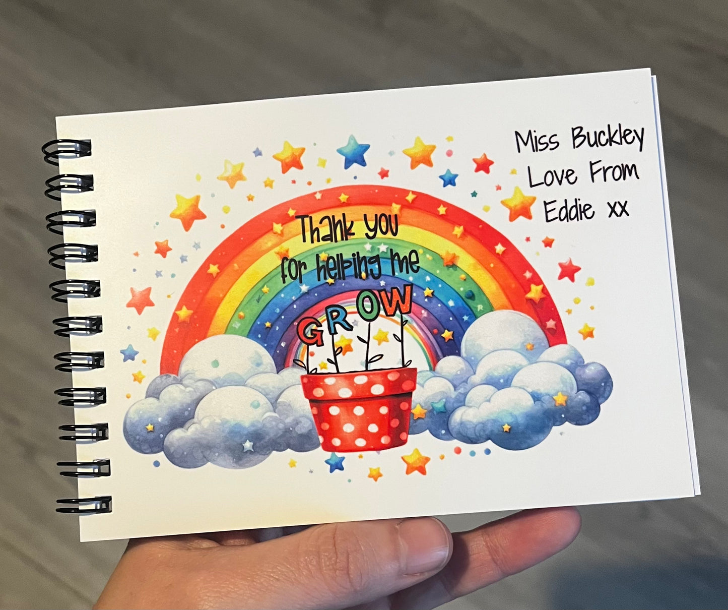 Personalised Teacher a6 Notebook