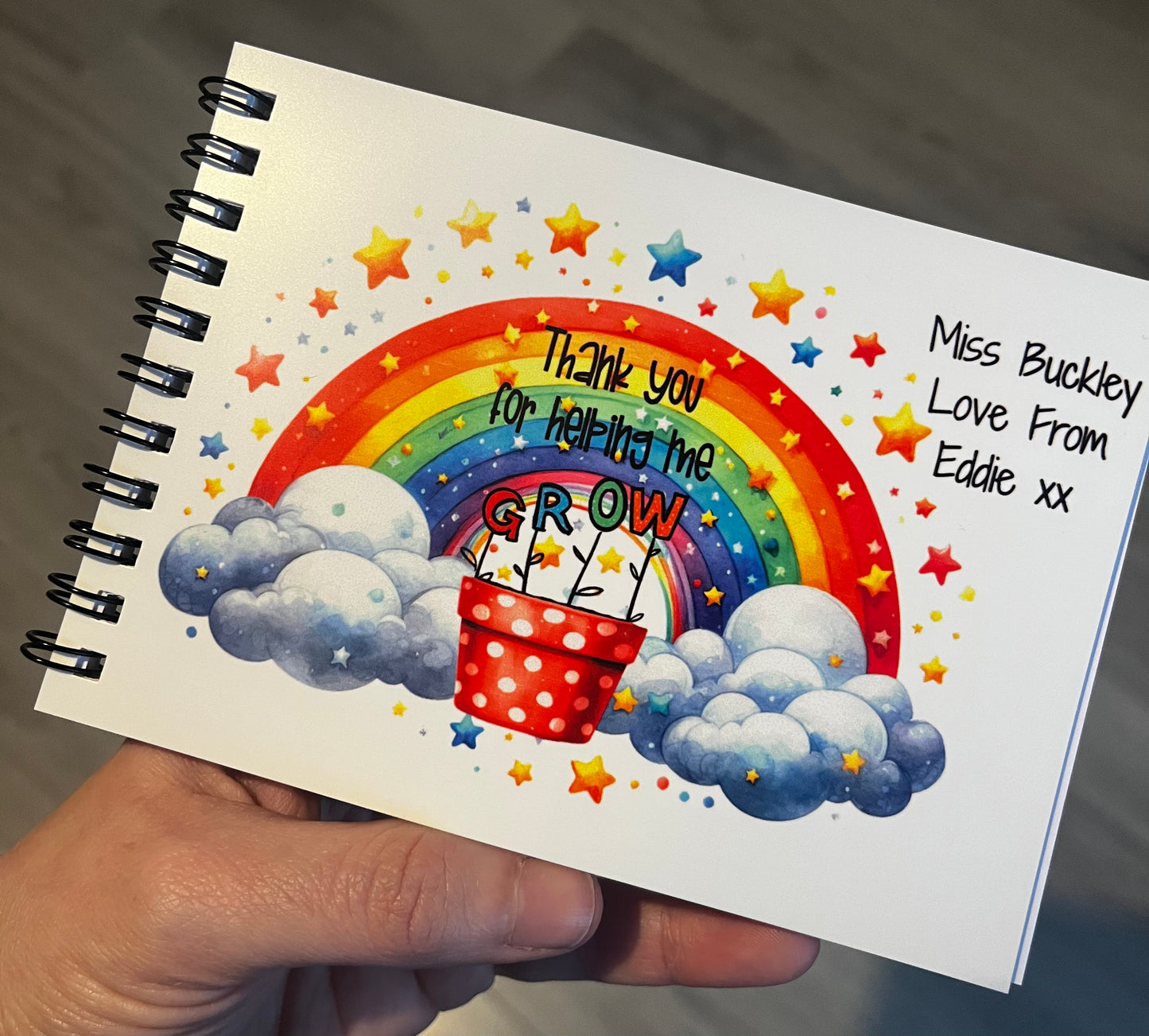 Personalised Teacher a6 Notebook