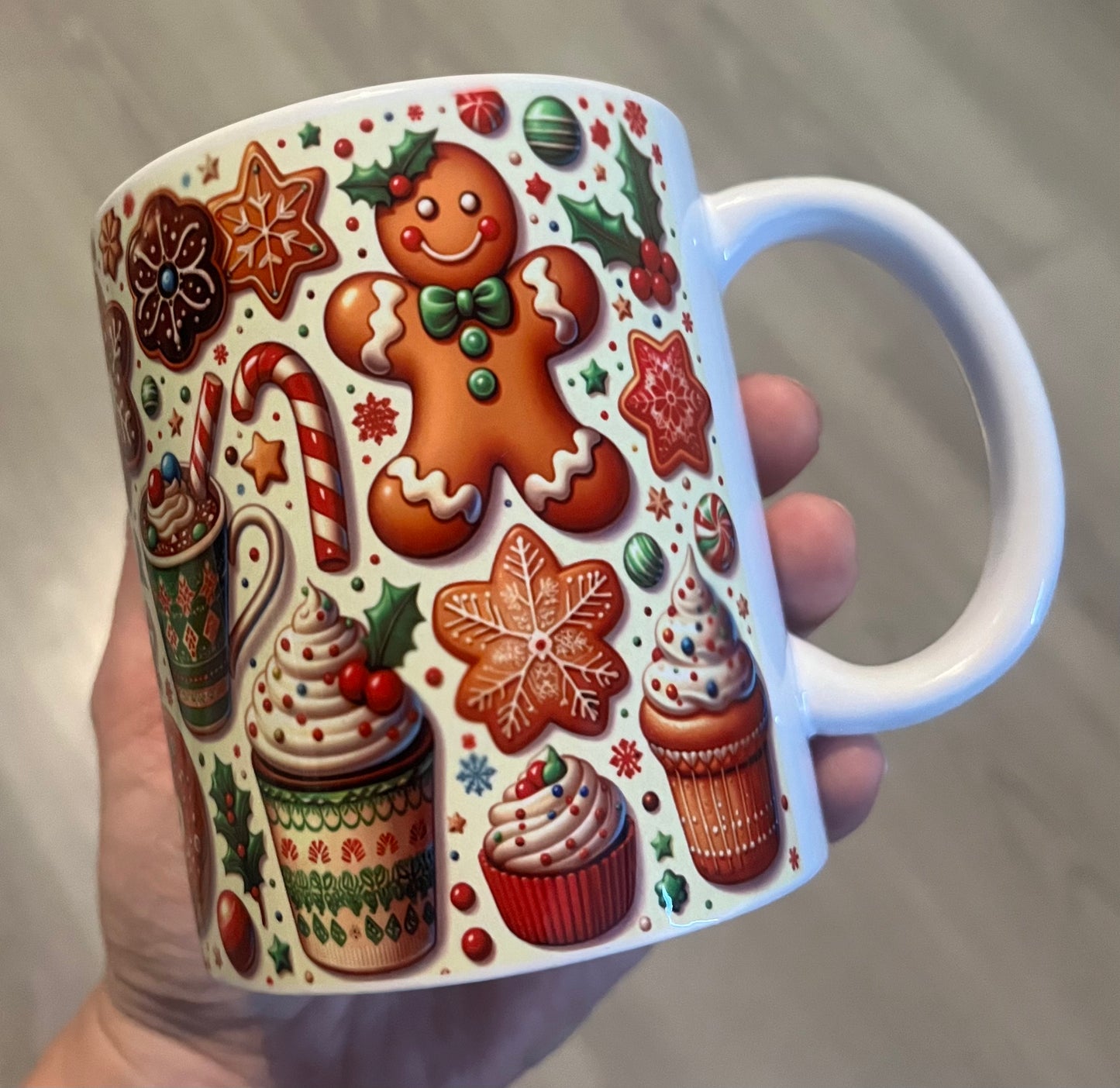 Gingerbread Xmas mug