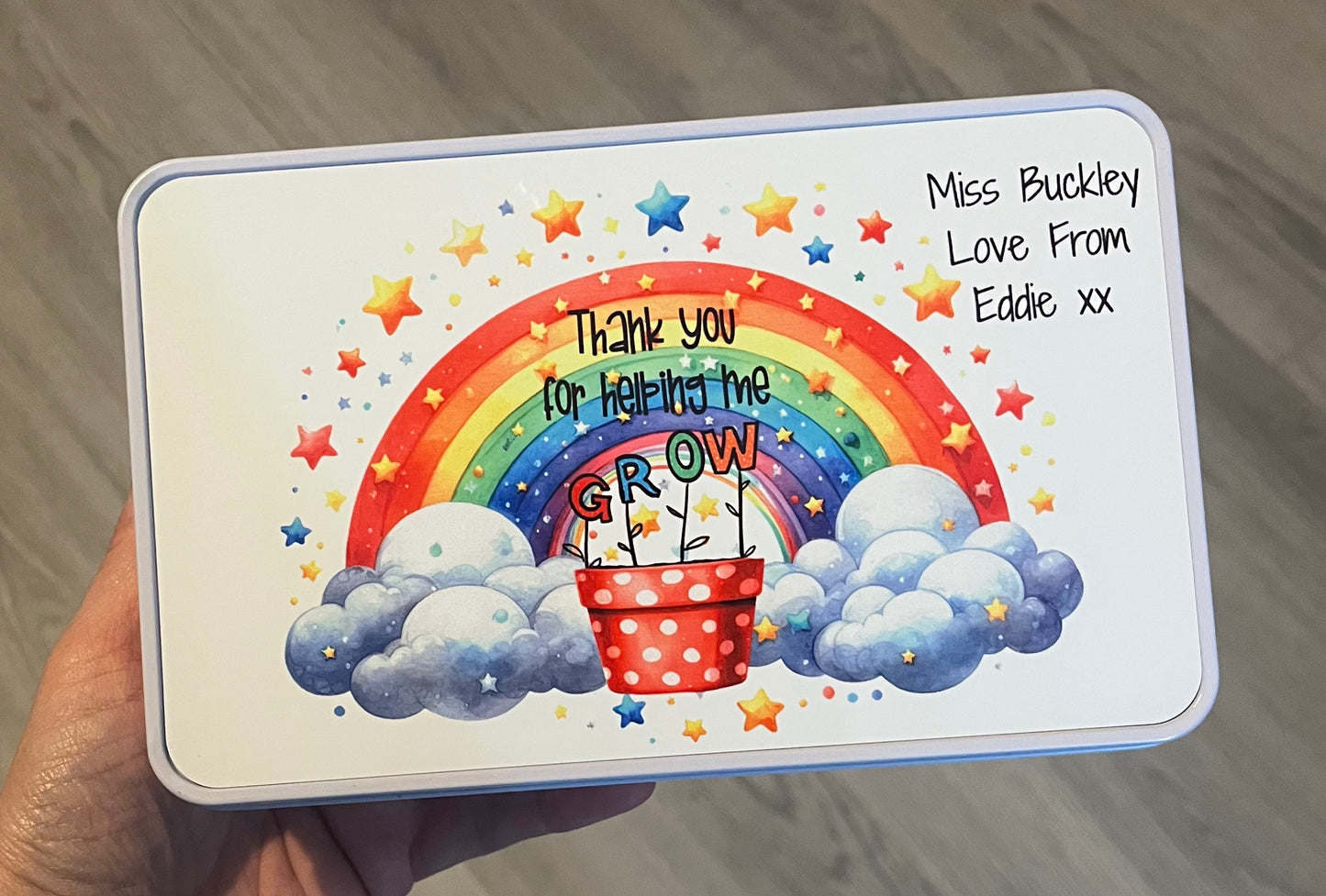 Personalised Teacher Tin/Gift