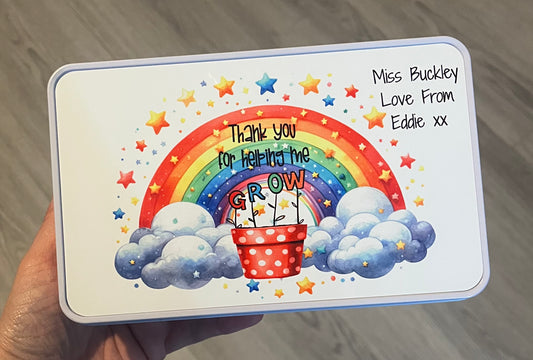 Personalised Teacher Tin/Gift
