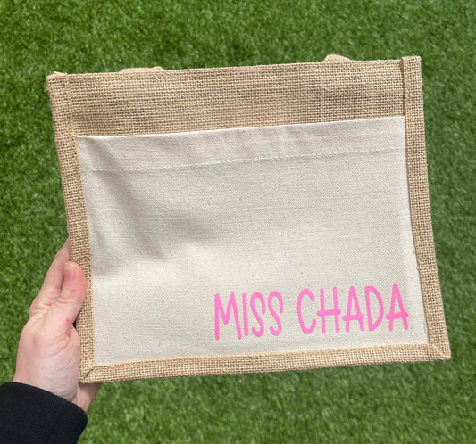 Personalised jute bags