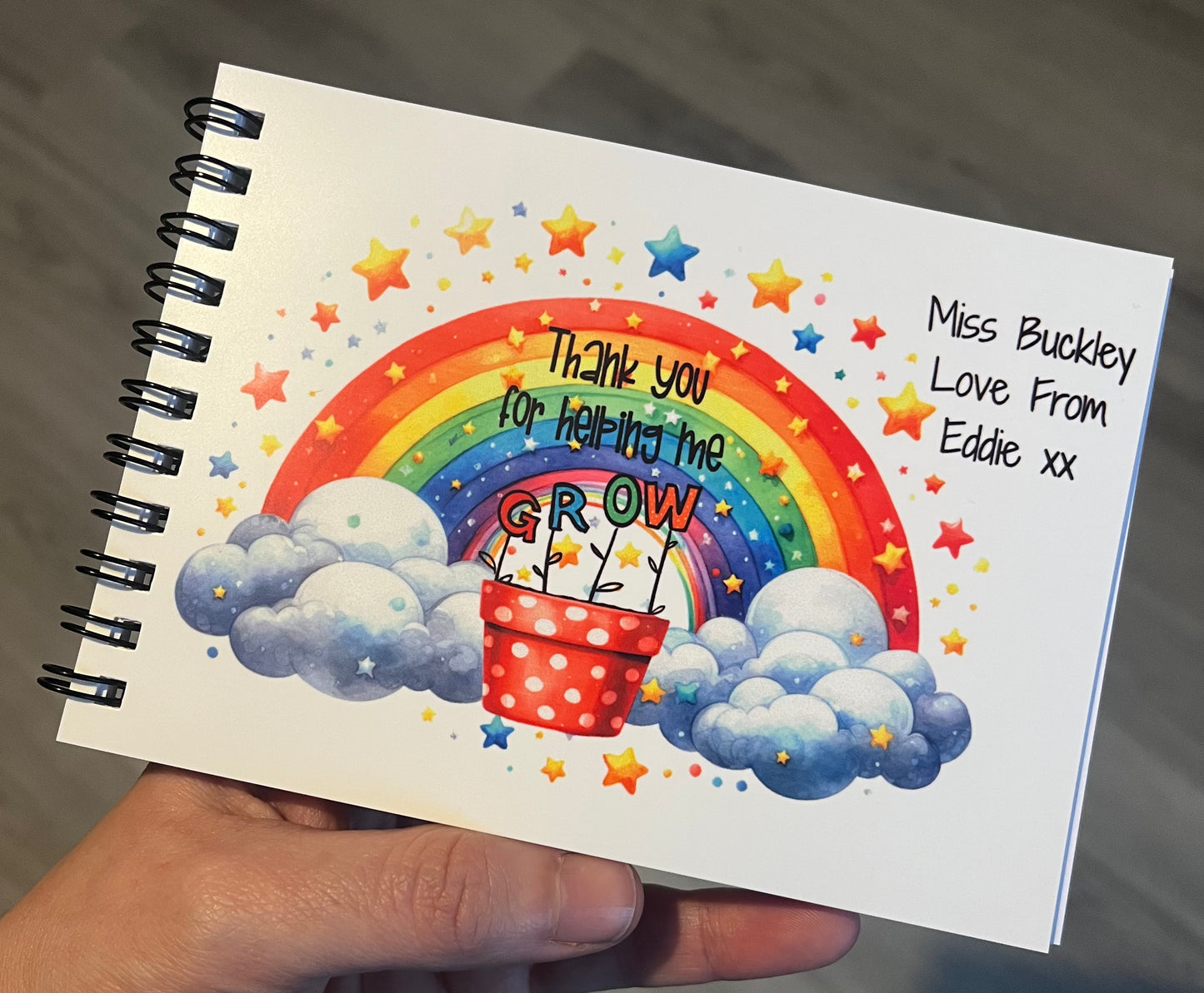 Personalised Teacher a6 Notebook