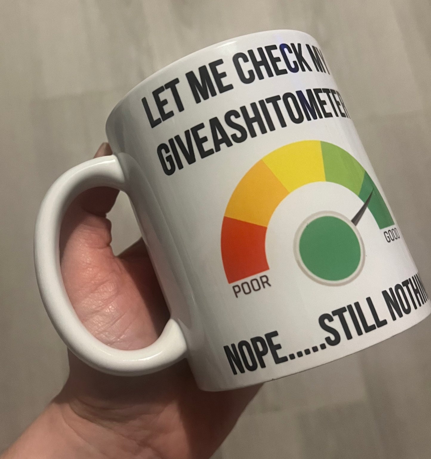 Let me check my givea#ometer