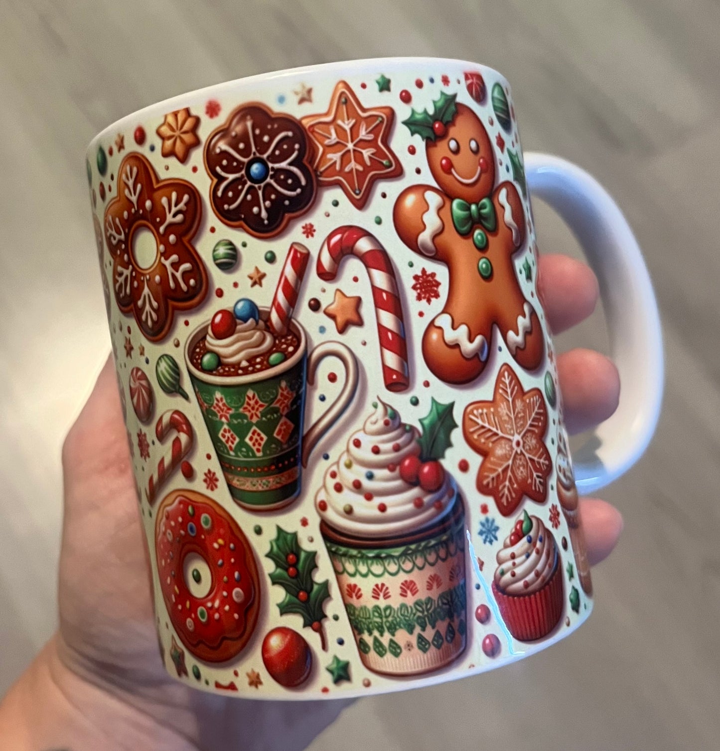 Gingerbread Xmas mug