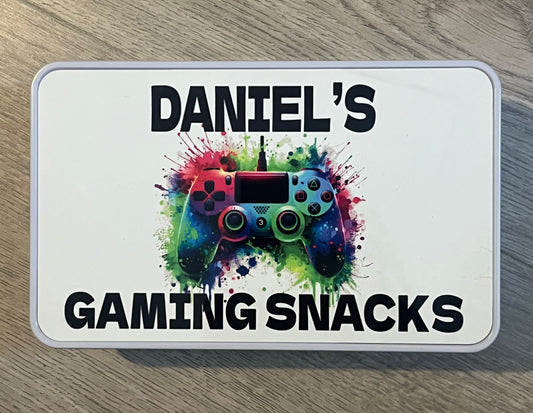 Gaming snack tin