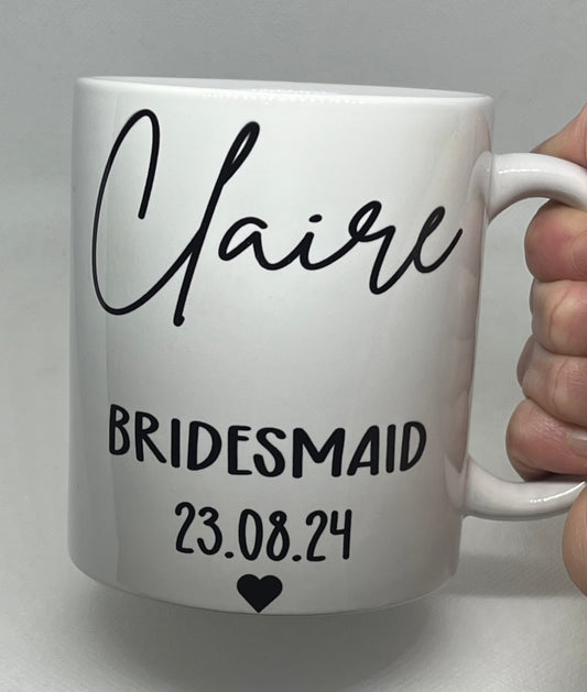 Personalised wedding mug