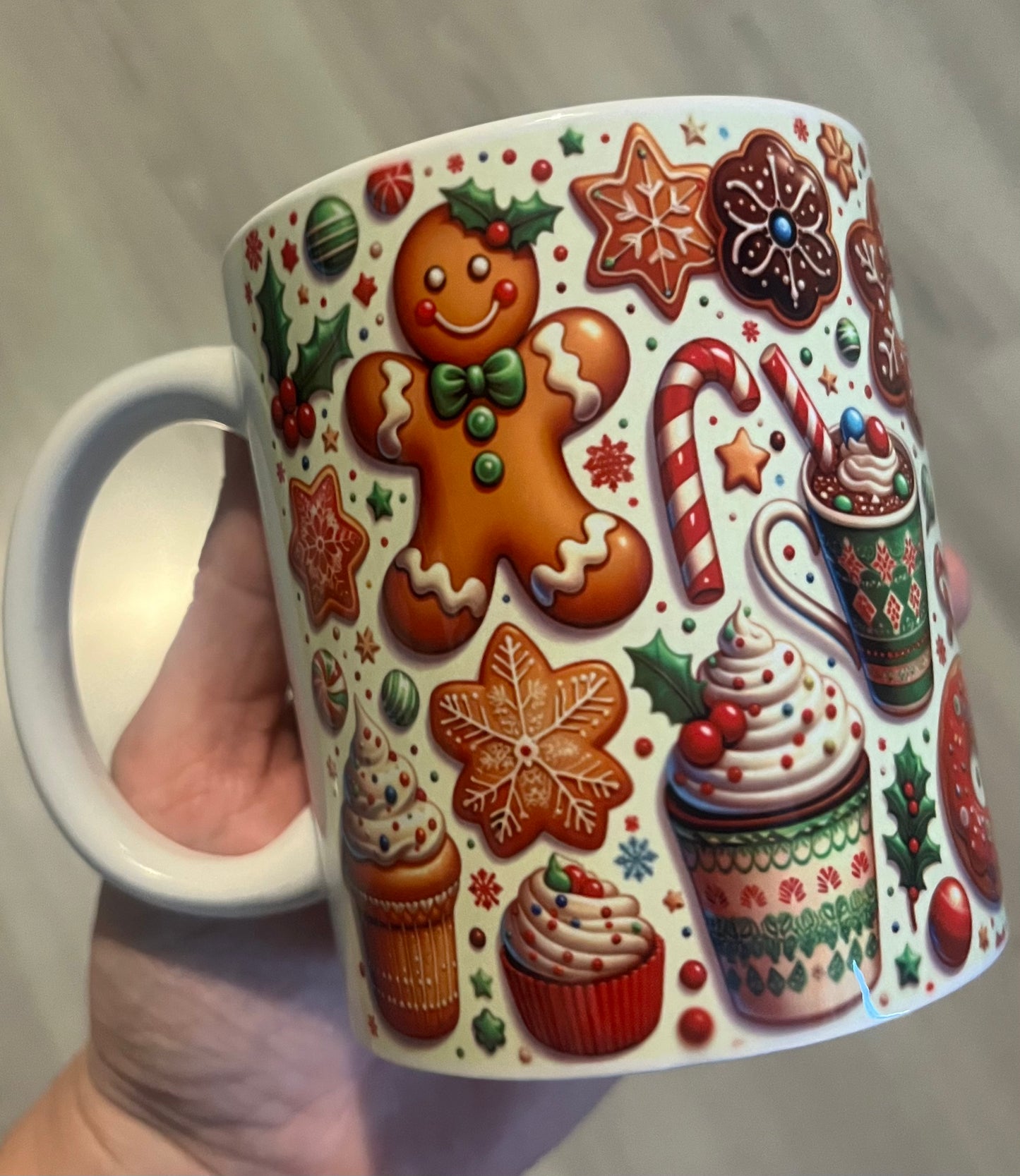 Gingerbread Xmas mug