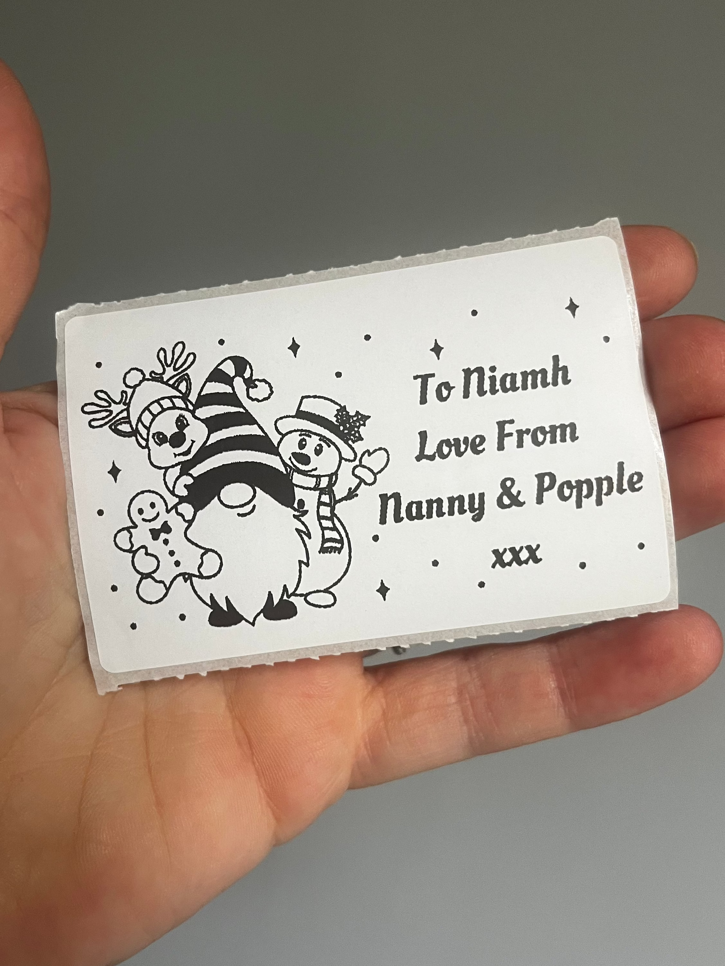 Personalised Christmas Labels (10 labels per set) 2 sizes